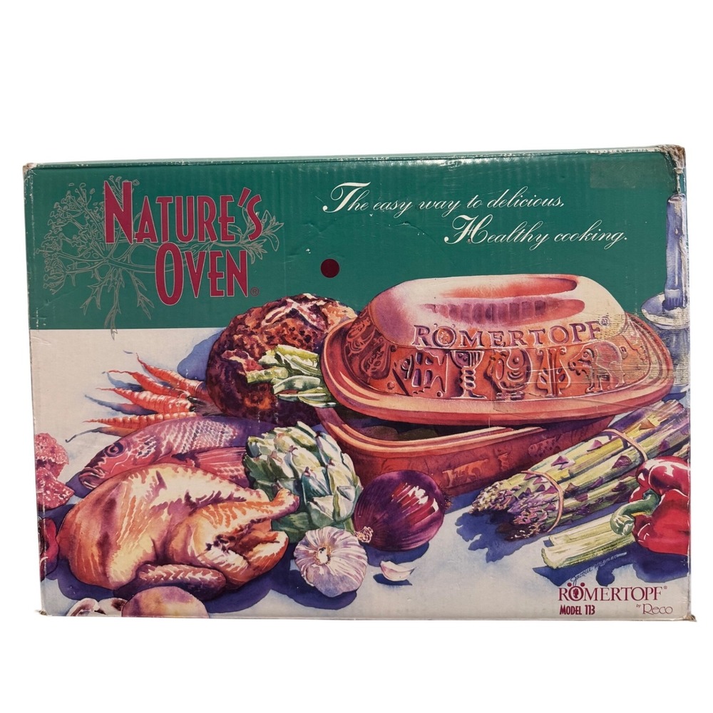 Romertopf Reco Nature's Oven Model 113 Clay Baker Terracotta Roaster 4qt New Box